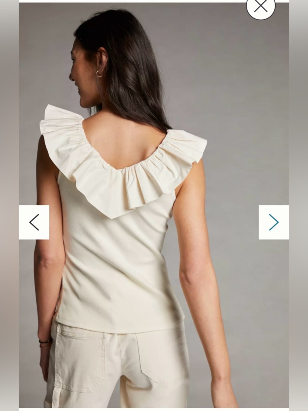 Anthropologie Maeve Tina Ruffled Tank Top - Picture 4 of 6